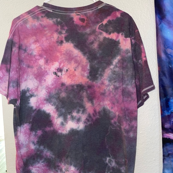 Custom purple tie dye tshirt - Picture 2 of 2